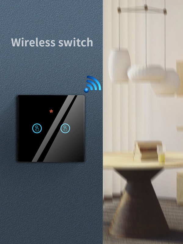 RF433 Draadloze afstandsbediening Switch Crystal Glass Panel Touch Switch met 10A breaker refit oude versie circuit
