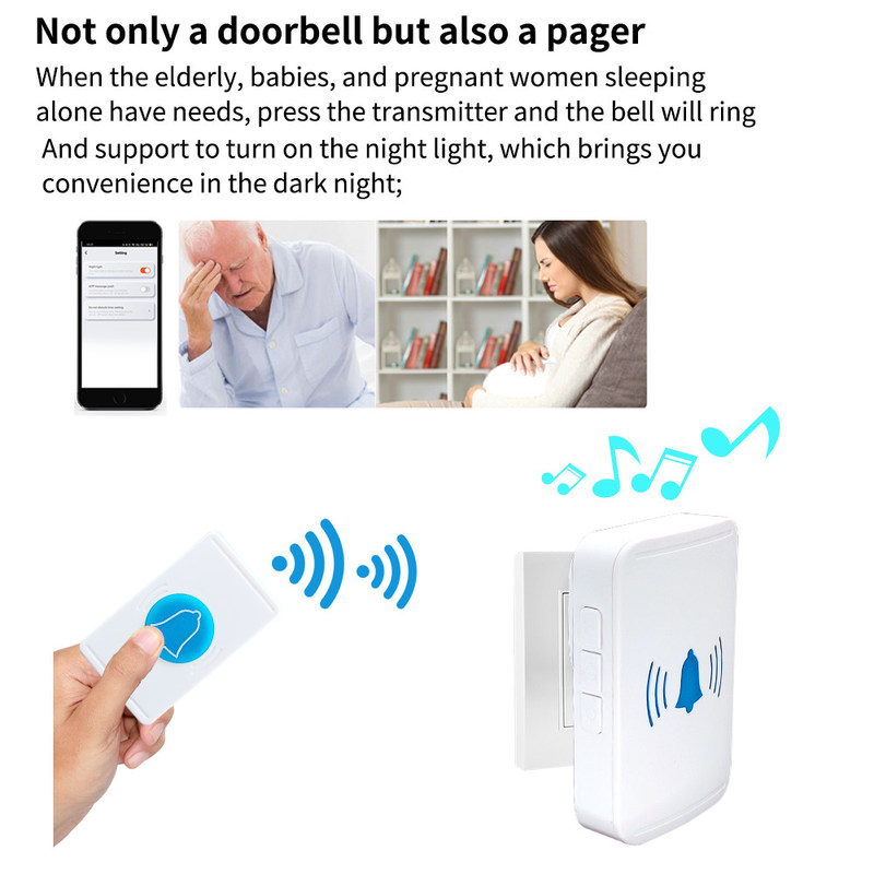 30W draadloze Video van de de Definitieafstandsbediening van de Deurklok Hoge de Deurbelcamera van Wifi Slimme