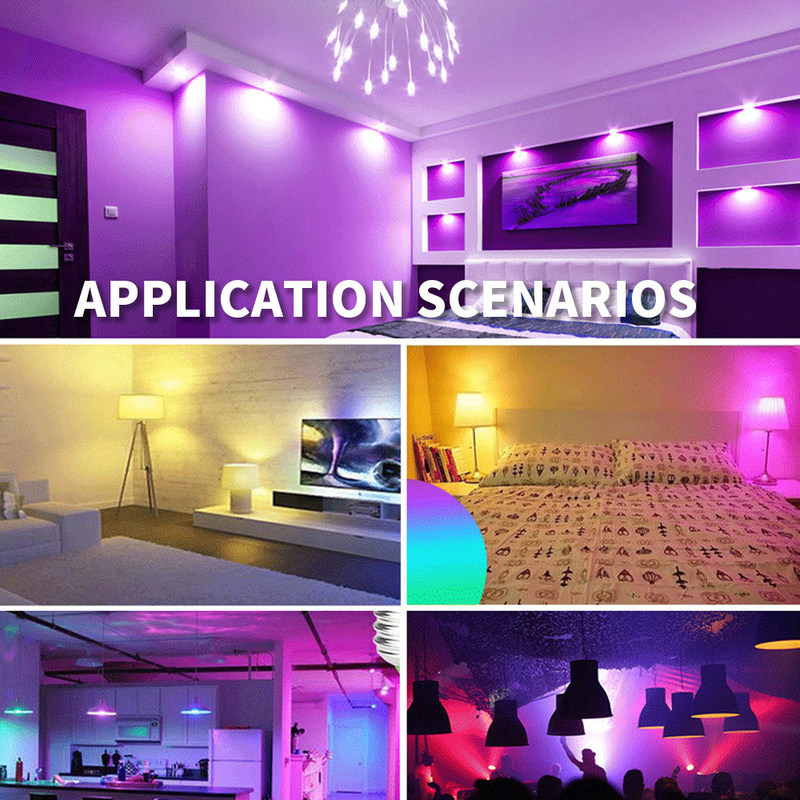 AC 100-240V Spanning RGB LED-lampen met afstandsbediening