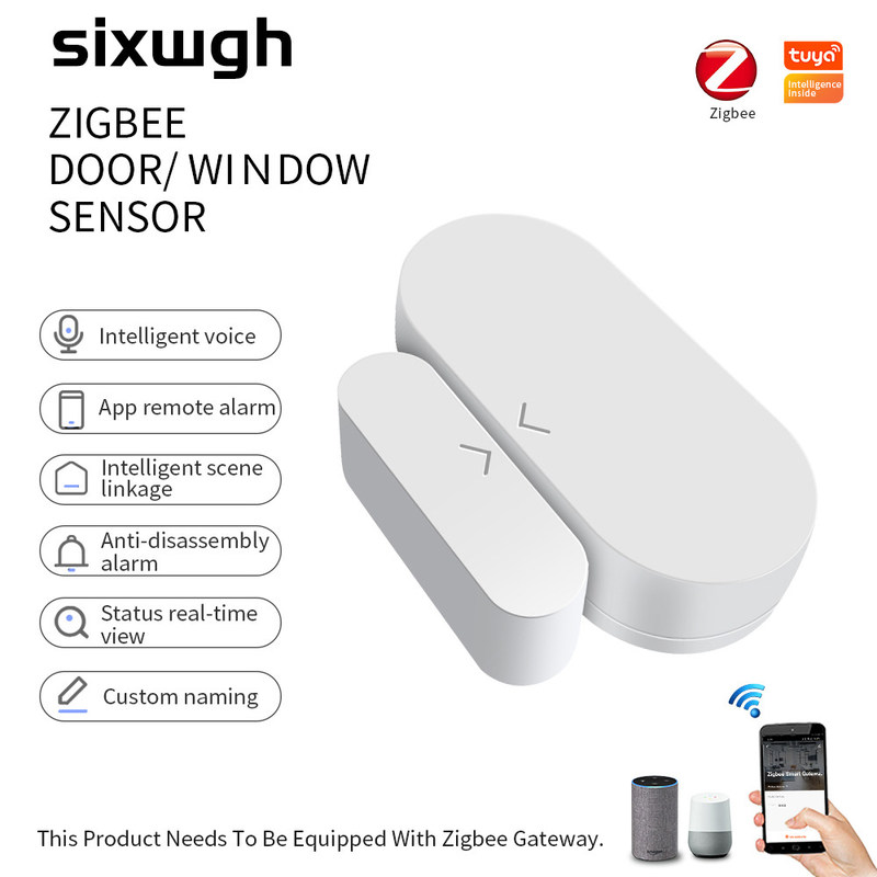 Van de de Sensordeur van het graffiti de Slimme Alarm Sensoren van het de Deurvenster van ZigBee Magnetische Intelligente Draadloze