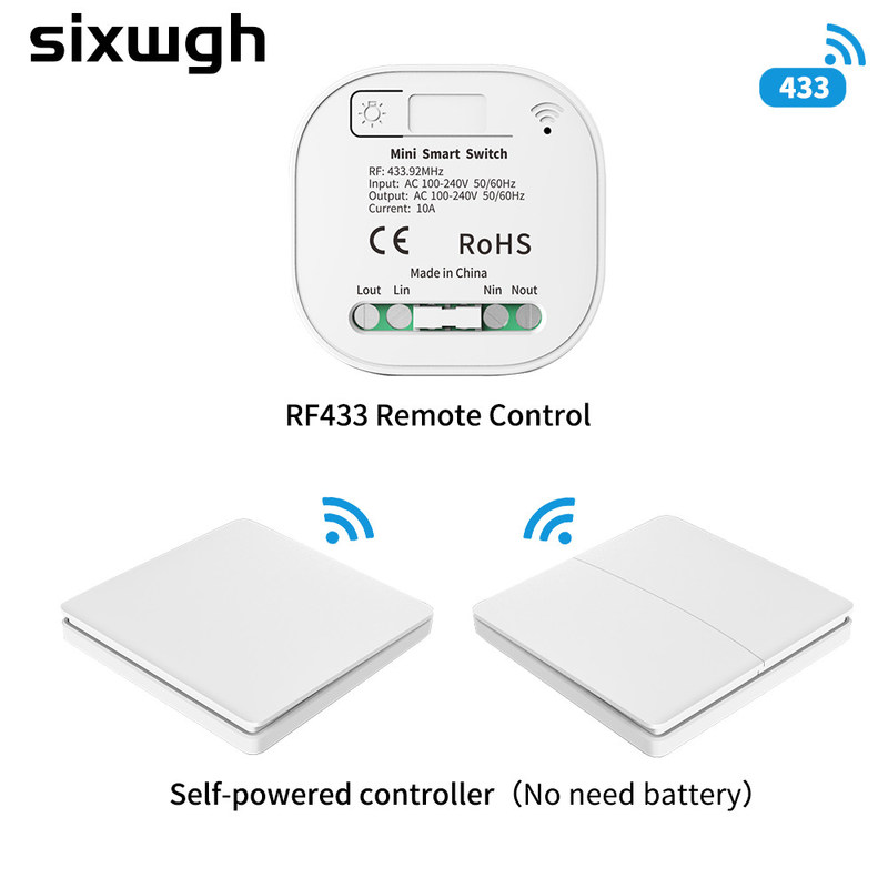 maakte de Slimme Schakelaar van 2a 250v Whz01 Zigbee de Schemerigere Schakelaar van de Hoekonderbreker Rf433 Homekit rond