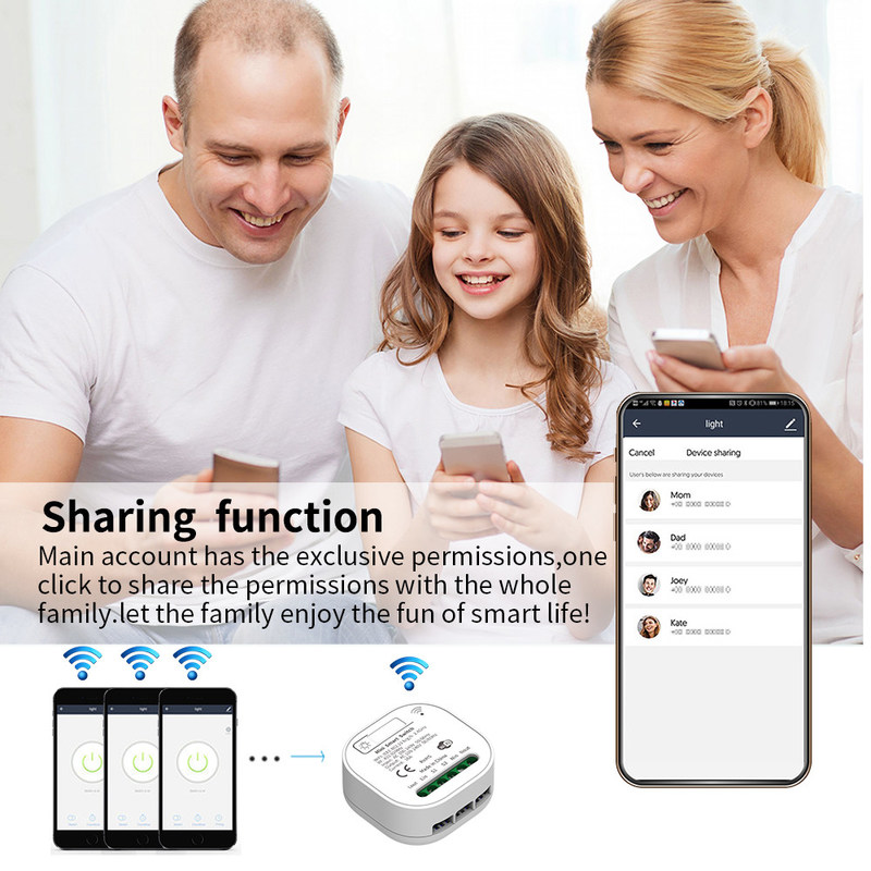2.4GHz draadloze Afstandsbedieningschakelaar Wifi Drie Zeer belangrijke Zelfhomekit van Schakelaar