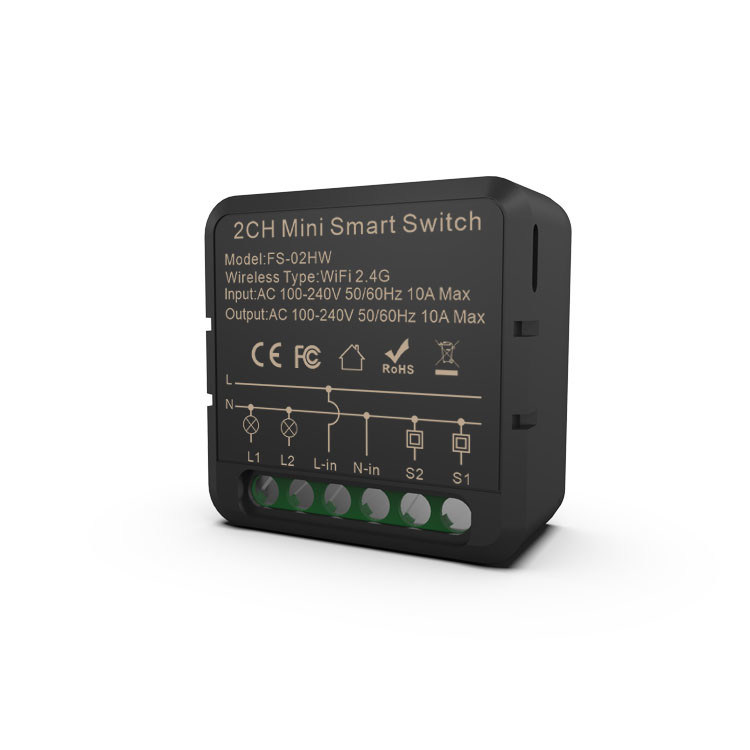 Wifi-slimme schakelaars Remote & Voice control met planning en automatisering, Energiebewaking, Gemakkelijk installeren en opzetten,