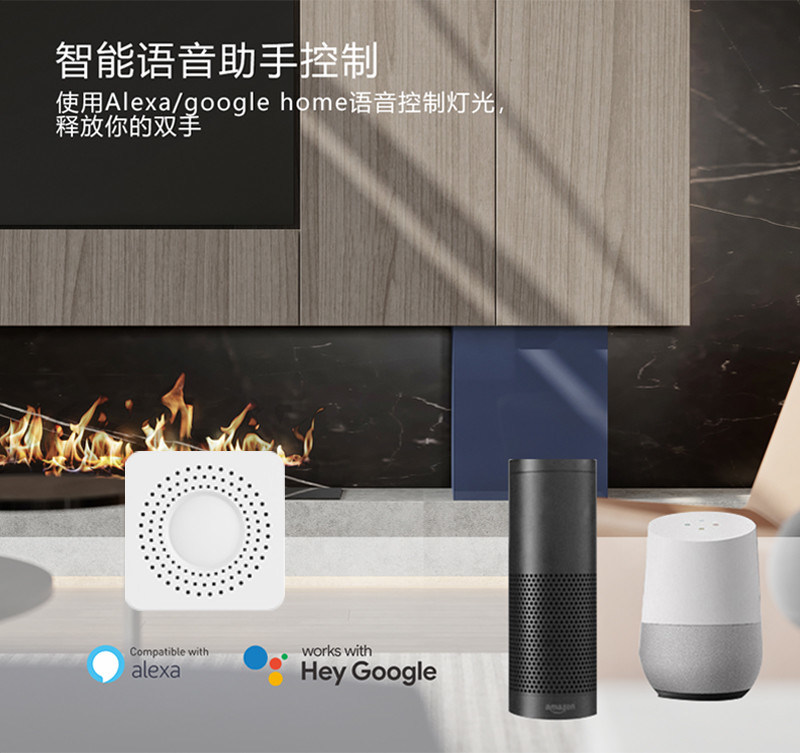 Wifi-slimme schakelaars Remote & Voice control met planning en automatisering, Energiebewaking, Gemakkelijk installeren en opzetten,