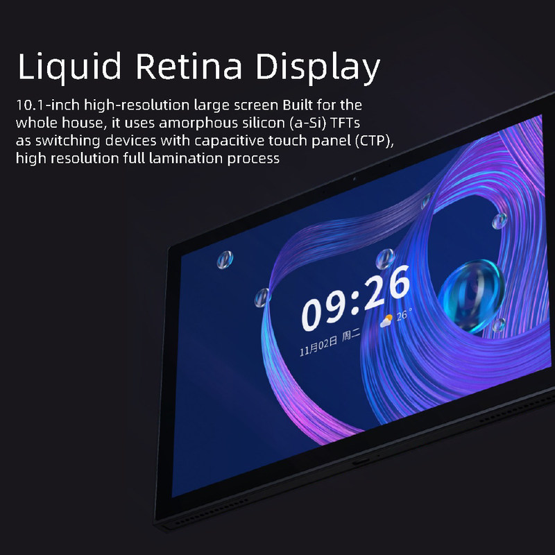 10 inch Wifi Smart Home Touch Screen Panel Meerdere protocollen Draadloze afstandsbediening Socket ingebouwde spraakbediening