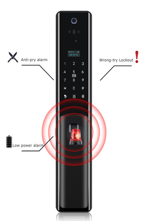 Home Security Slimme deursloten 3D gezichtsherkenning Anti-Peeping wachtwoord meerdere functies het meest beveiligings systeem