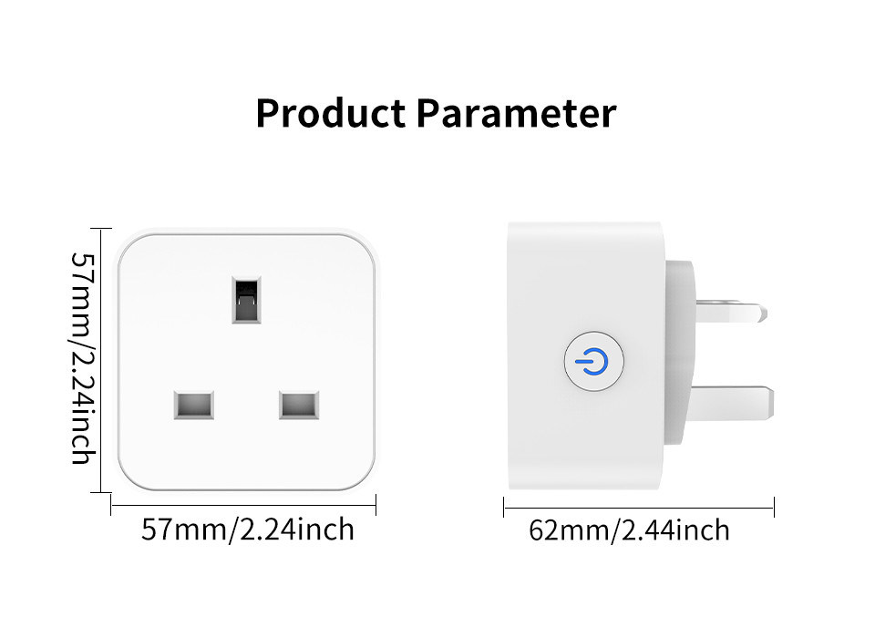 tuya wifi smart socket Remote & Voice control plug met planning en automatisering functies ondersteuning Alexa spraakbesturing