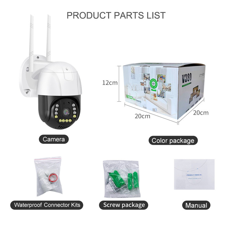 WIFI versie AC Adapter aangedreven Smart Monitor Camera met nachtzicht en twee-weg Audio smart camera