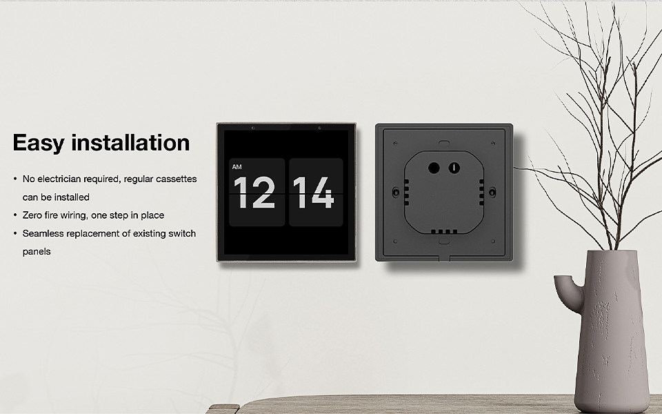 110V-240V Zwart Smart Home Touch Screen Smart home control Panel meerdere slimme verbinding ingebouwde spraakbesturing