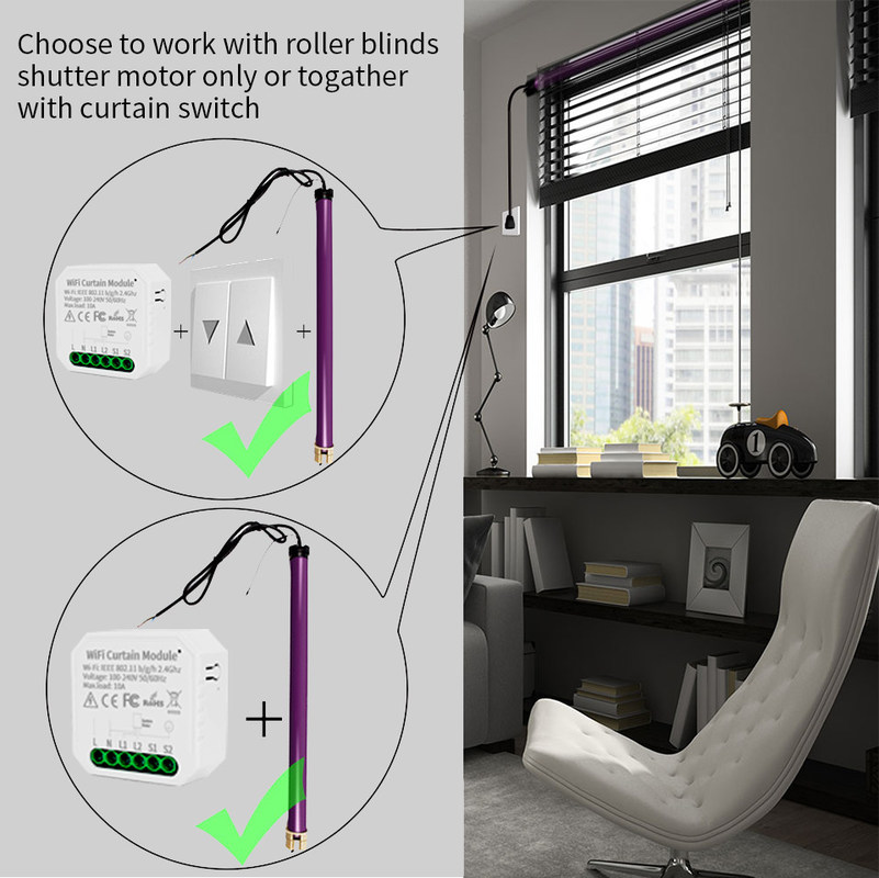 Wifi-smart switches Remote & Voice control met planning en automatisering, energiebewaking,gemakkelijke installatie en installatie