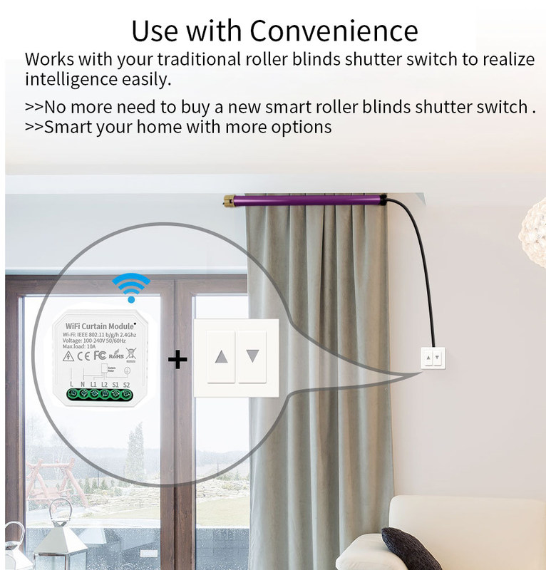 Wifi-smart switches Remote & Voice control met planning en automatisering, energiebewaking,gemakkelijke installatie en installatie
