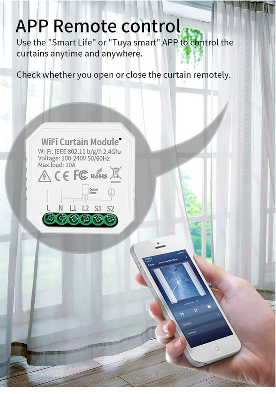 Wifi-smart switches Remote & Voice control met planning en automatisering, energiebewaking,gemakkelijke installatie en installatie