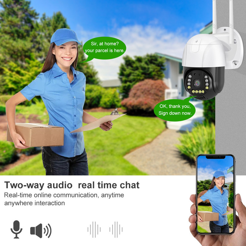 WIFI versie AC Adapter aangedreven Smart Monitor Camera met nachtzicht en twee-weg Audio smart camera