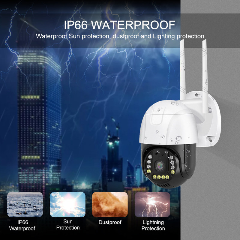 Wi-Fi/5G Smart Monitor Camera R L 350 graden/op en neer 90 graden