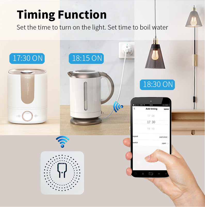 mini smart breaker Betrouwbare slimme oplossing - Wi-Fi-gestateerde standaard - Compact apparaat bset keuze om oude schakeling te herstellen
