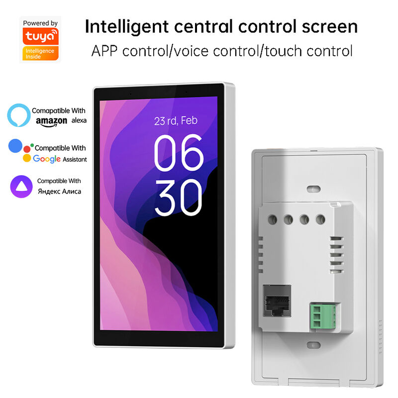 SIXWGH 5-inch Smart Control Panel Alexa Ingebouwde touchscreen Waterdicht 7MP Camera Zigbee Gateway Edge Computing Smart Home