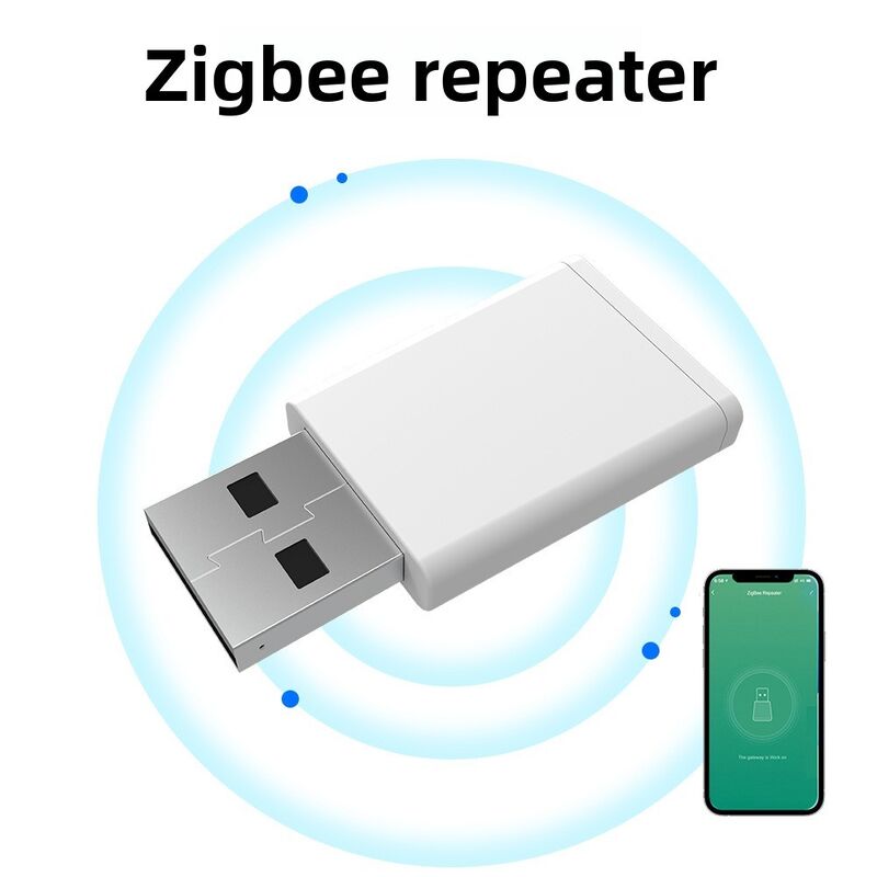 SIXWGH Tuya Zigbee 3.0 USB Repeater / Signaalversterker Plug and Play Bereikverlenger Smart Home 30m Dekking Werkt met Alexa/Google App