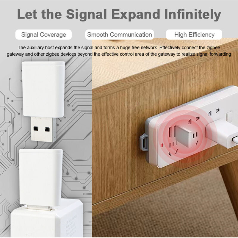 SIXWGH Tuya Zigbee 3.0 USB Repeater / Signaalversterker Plug and Play Bereikverlenger Smart Home 30m Dekking Werkt met Alexa/Google App