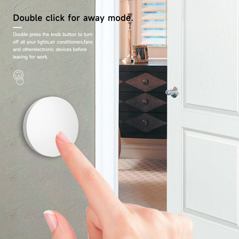 SIXWGH Tuya ZigBee Smart Button Switch Draadloos afstandsbediening Een sleutel Multi-Scene Controller Compatibel Android Smart Home