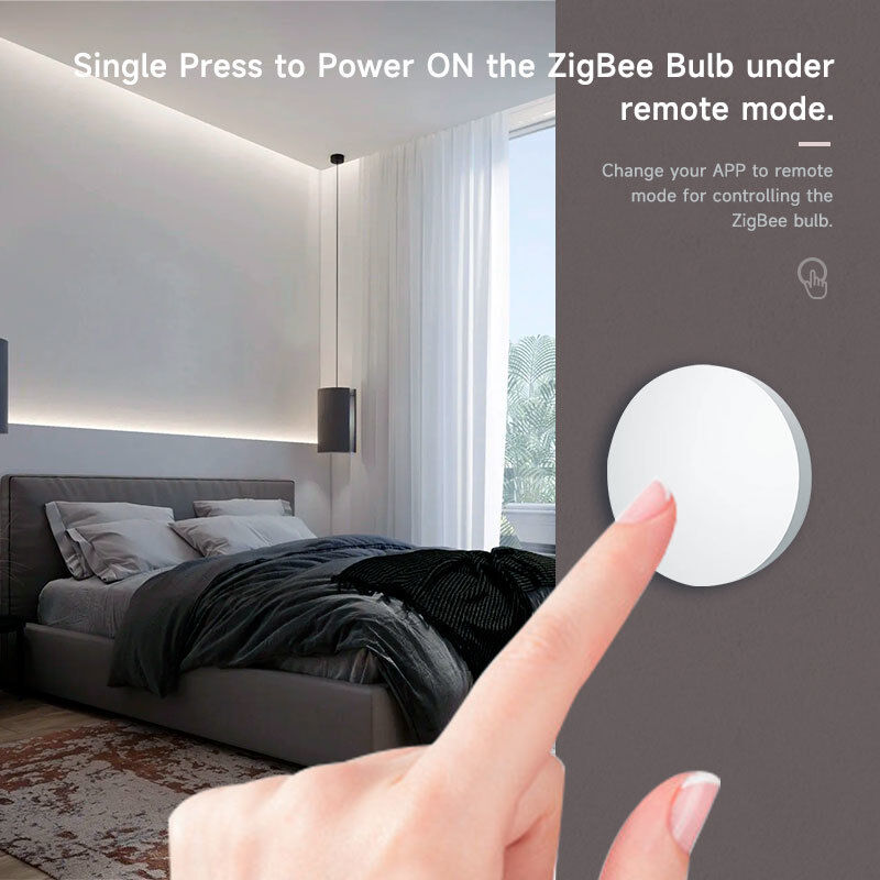 SIXWGH Tuya ZigBee Smart Button Switch Draadloos afstandsbediening Een sleutel Multi-Scene Controller Compatibel Android Smart Home