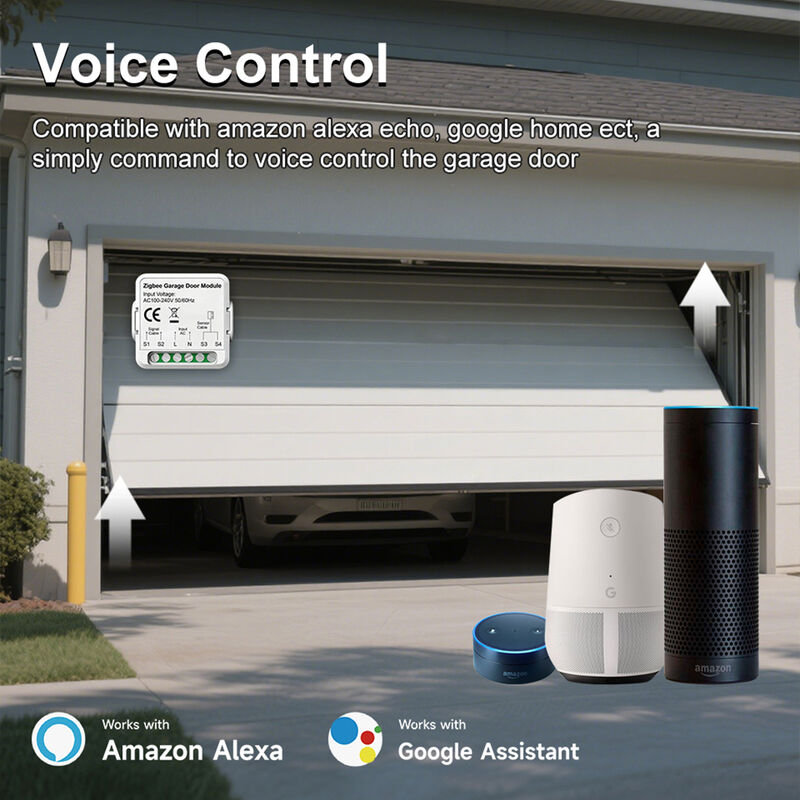 SIXWGH WiFi Zigbee Garage Door Opener Smart Switch Module Tuya Smart Life App Compatible Remote Control Timer Schedule Werkt