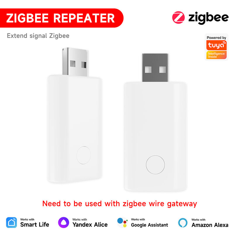 SIXWGH Zigbee Signaal Repeater Extender Booster Tuya Smart Gateway USB Plug & Play Verlengt Bereik 20-30m Groot Thuis Mesh Netwerk