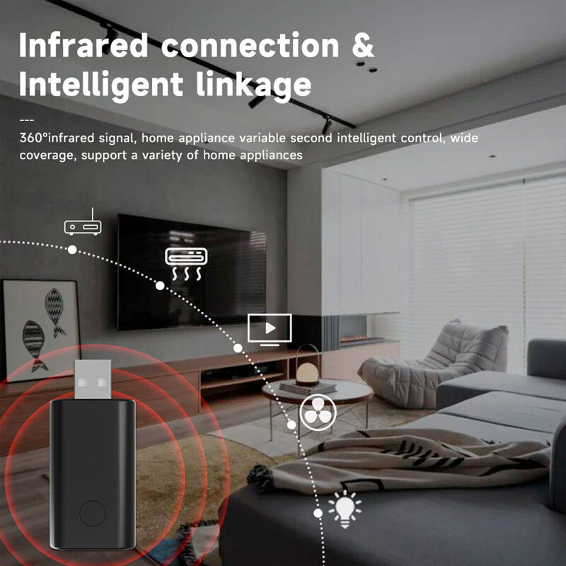 SIXWGH Universele IR WiFi afstandsbediening met Alexa/Google Home App Control Tuya OS Draaibaar ontwerp voor Hotel RV Smart Home Hub