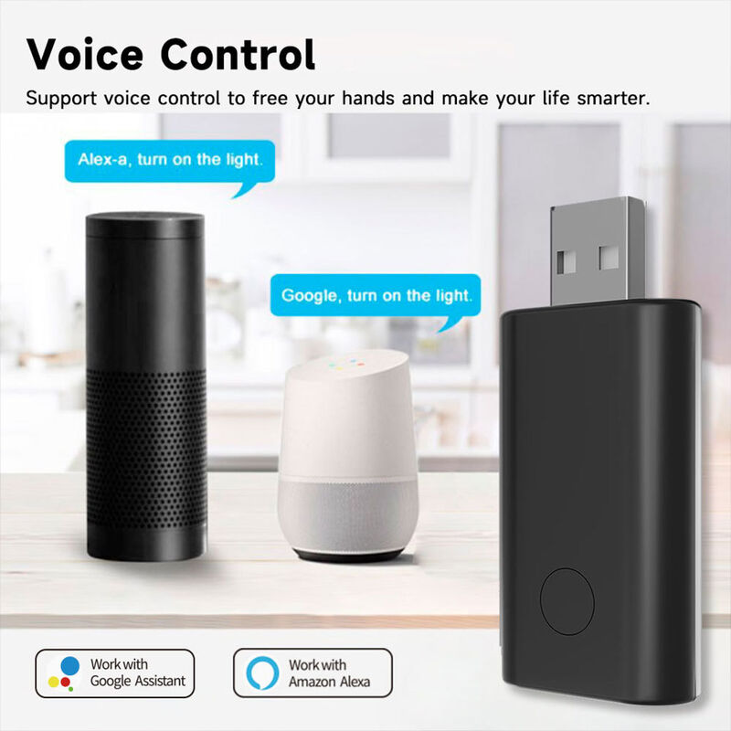 SIXWGH Universele IR WiFi afstandsbediening met Alexa/Google Home App Control Tuya OS Draaibaar ontwerp voor Hotel RV Smart Home Hub