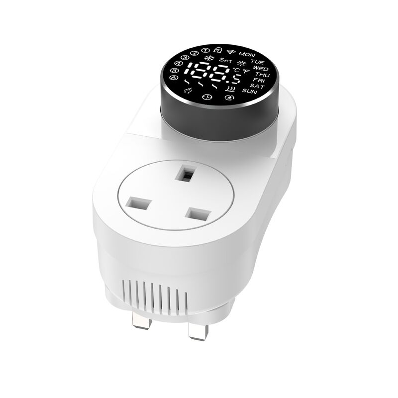 SIXWGH Slimme Wi-Fi voor Stekkenthermostaat 16A LED-scherm APP/Spraakafstandsbediening Verwarming Koeling NTC Sensor Thuis Aquarium