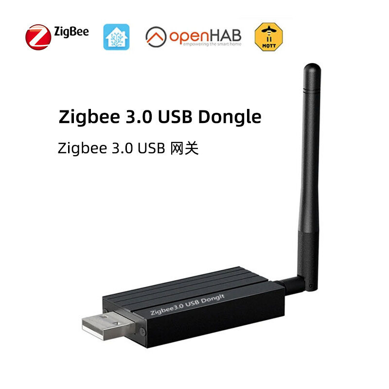 SIXWGH Zigbee 3.0 USB Dongle Plus Universele Smart Home Gateway met +20dBm Versterking voor Home Assistant Zigbee2MQTT, OpenHAB