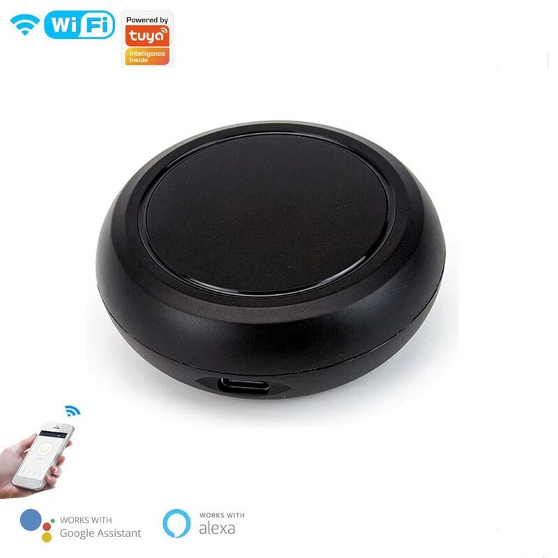 SIXWGH Smart WiFi IR RF Universal Remote Control All-in-One Hub voor TV AC Light Curtain Werkt met AlexaGoogle Home VoiceControl