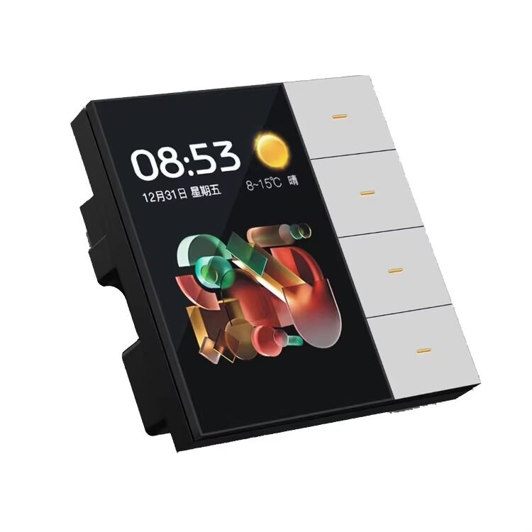 SIXWGH Slimme Levensduur Slimme Touch Wandschakelaar 4-groeps WiFi Zigbee Paneel Radar Sensor Kleurrijk Aangepast Luxe Huis Hotel Kantoor