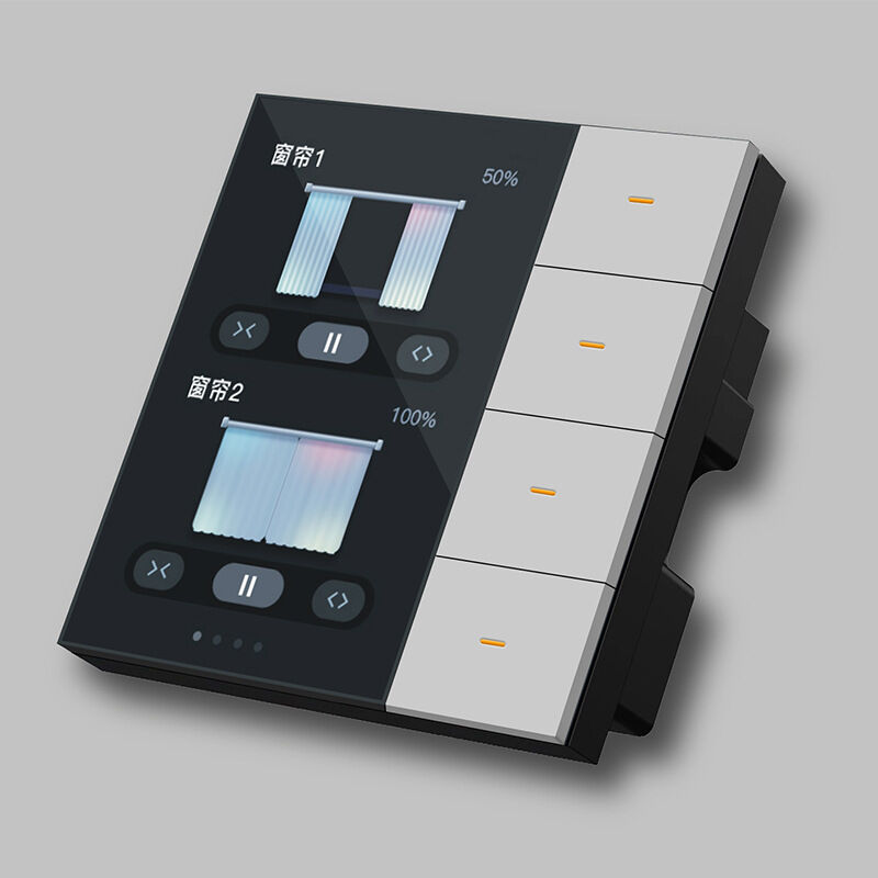SIXWGH Slimme Levensduur Slimme Touch Wandschakelaar 4-groeps WiFi Zigbee Paneel Radar Sensor Kleurrijk Aangepast Luxe Huis Hotel Kantoor