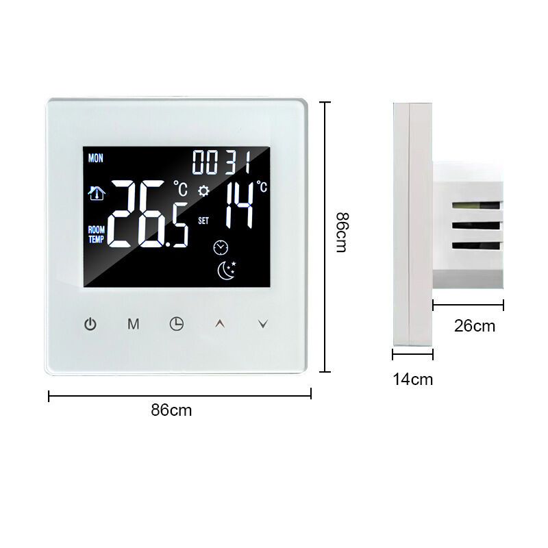 Slimme WiFi vloerverwarming thermostaat met spraakbesturing, app, LED-display voor thuis en commercieel gebruik