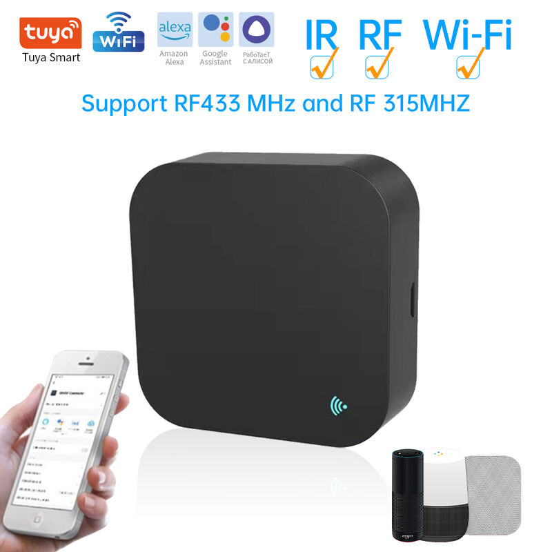 SIXWGH Universele afstandsbediening Alexa/Google Home Voice 433/315MHz AC/TV/Gordijn/Light APP Control WiFi IR+RF CE gecertificeerd