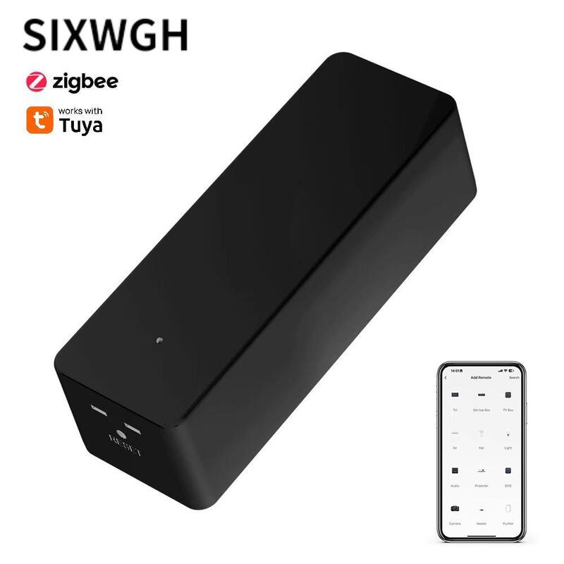 SIXWGH Nieuwste TuyaZigbee Slimme IR Afstandsbediening Universele AC/TV Blaster Alexa Google Home Compatibiliteit Bar Garage Auto Batterij