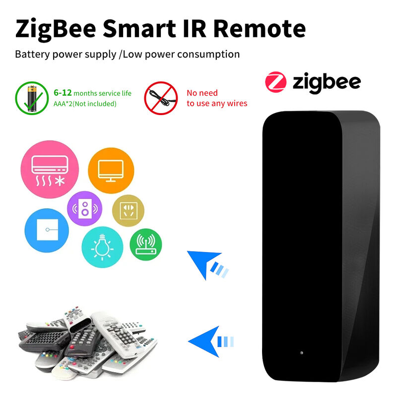 SIXWGH Nieuwste TuyaZigbee Slimme IR Afstandsbediening Universele AC/TV Blaster Alexa Google Home Compatibiliteit Bar Garage Auto Batterij