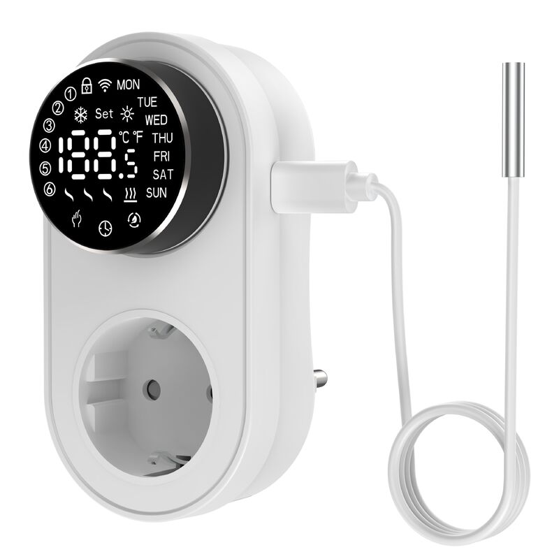 Smart Dual-Mode 16A 100-240V Temperatuurcontroller Alexa/WiFi Connectivity LED Knob Temp Alarm voor stroomstop