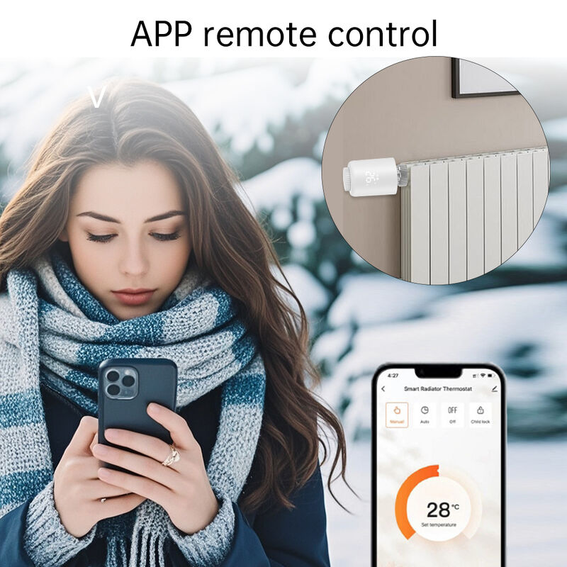 SIXWGH Tuya Zigbee 3.0 TRVL Slimme Thermostaat OLED Radiator Actuator Klep Programmeerbare Temperatuurregelaar Android Flip Home