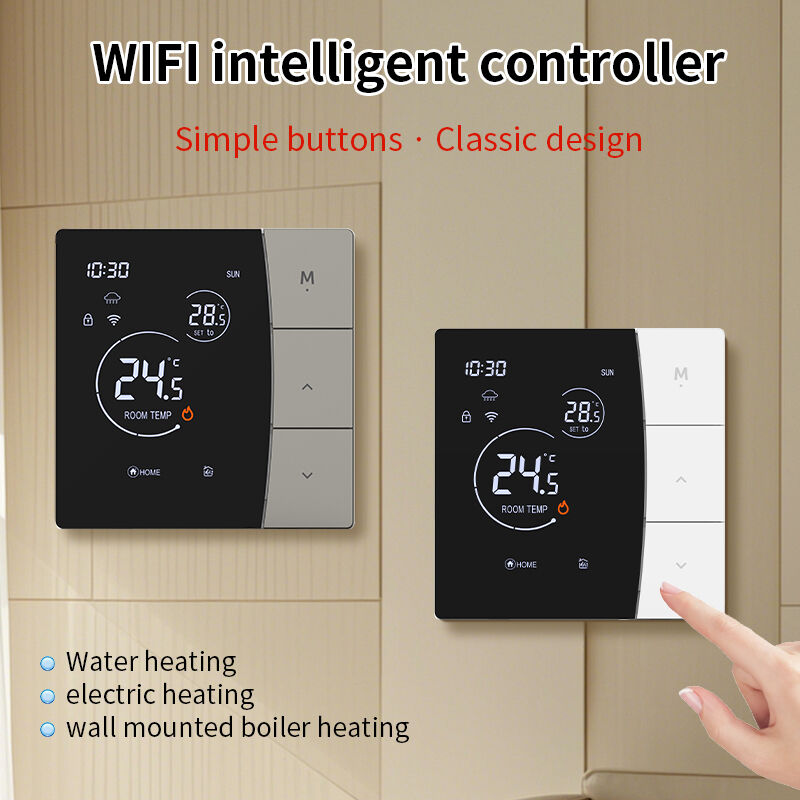 SIXWGH Slimme WiFi Thermostaat voor Hotelgebruik Tuya App Spraakbesturing Elektrische Vloerverwarming 16A Belasting LCD Temperatuurregelaar