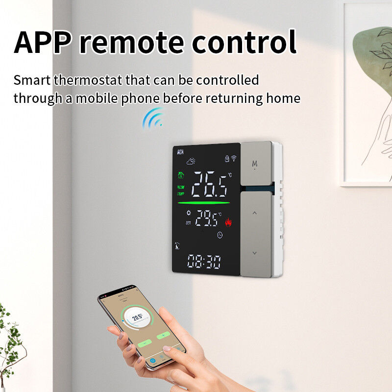 SIXWGH Slimme WiFi Thermostaat Controller voor Waterverwarming LED Touchscreen Temperatuurregeling Elektrische Vloer/Wand Camper Garage