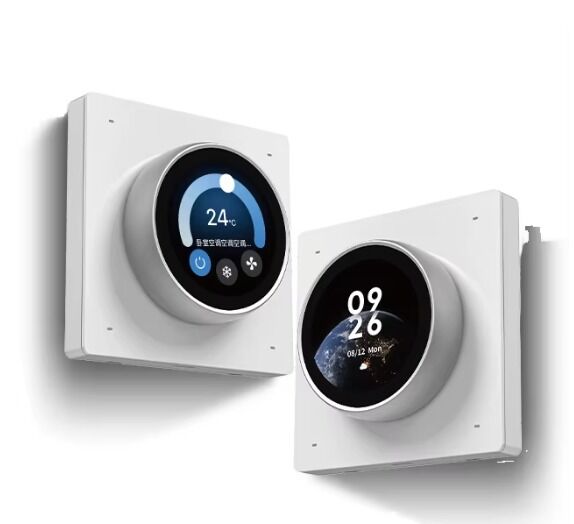 SIXWGH Smart Home Control Panel Rotary Knob Touch Screen Werkt Tuya Smart Life App voor HVAC Scene Control US/EU Home Automation