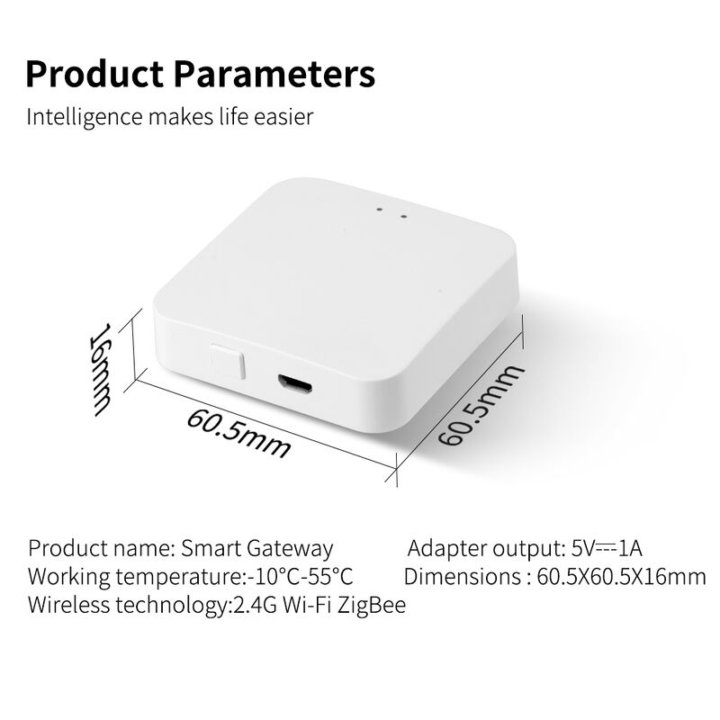 SIXWHG Tuya Smart Life Alexa Smart Home Gateway Hub Multifunctioneel Gehele huis intelligentiecontrole voor Bluetooth Zigbee-apparaten