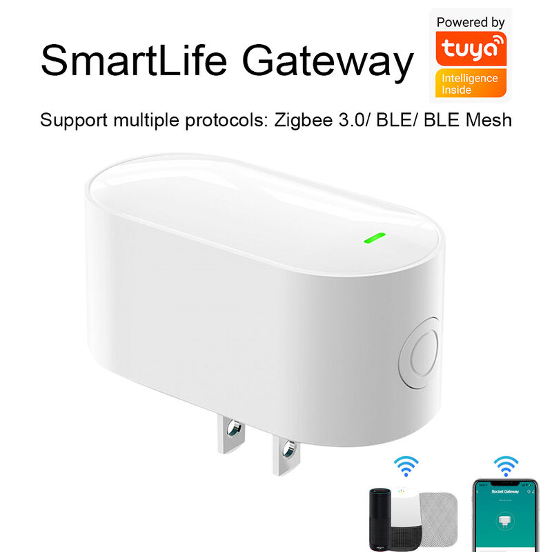 SIXWGH Smart Life Tuyz Zigbee voor Bluetooth Gateway Hub 3-in-1 Multi-Protocol USB-oplader Alexa/Google Home Smart Home Apparaten