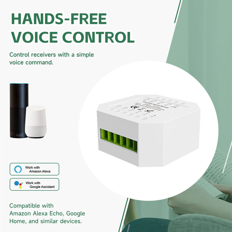 Tuya 4 Gang WiFi Smart Relay Switch Module 16A, Hidden In-wall Smart Switch, Voice & APP Remote Control