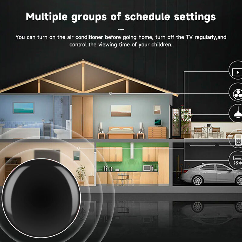 Tuya ZigBee Smart IR Remote Control Universal Infrared Blaster with DIY Learning Function, 360° Coverage, Voice Control, Works with Alexa & Google Home (Requires Tuya Wired ZigBee Gateway)