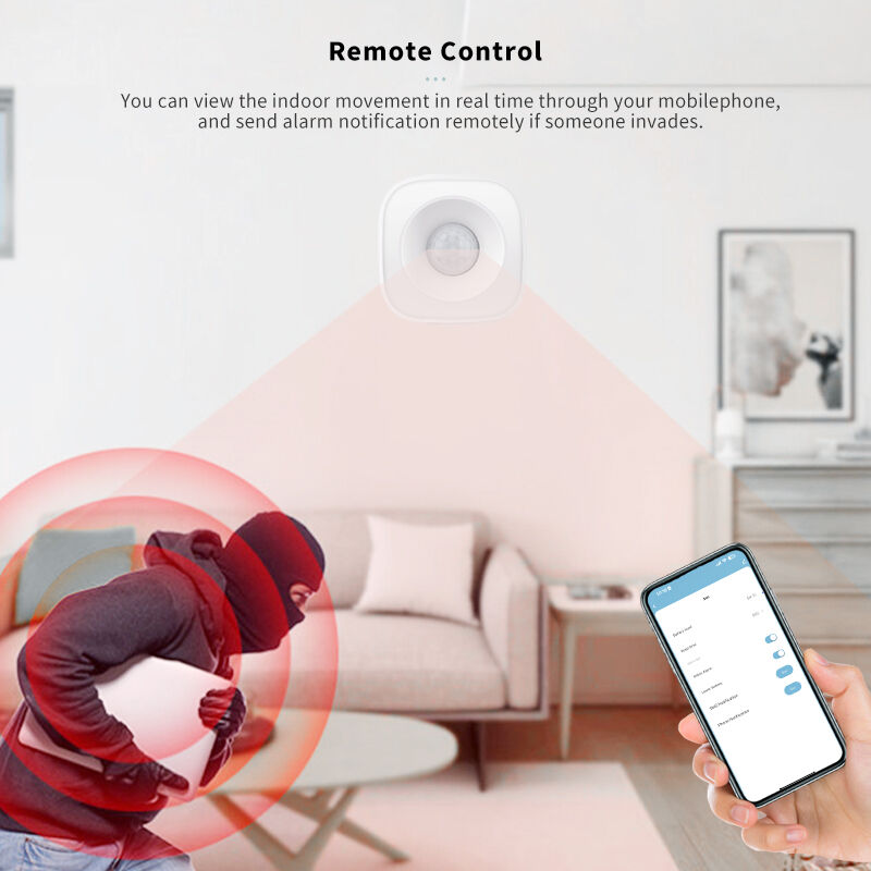 Tuya WiFi/ZigBee PIR Motion Sensor – Smart Human Body Detector, APP Remote Monitor, Real-Time Alarm, 120° Angle, 5m Range, 360° Base, Alexa & Google Home