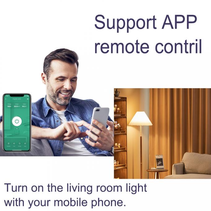 Van de de Stopcontactdoos van de Smart Remotecontrole de Afstandsbediening Lichte Contactdoos van WPA-PSK WPA2-PSK 100-240V 0